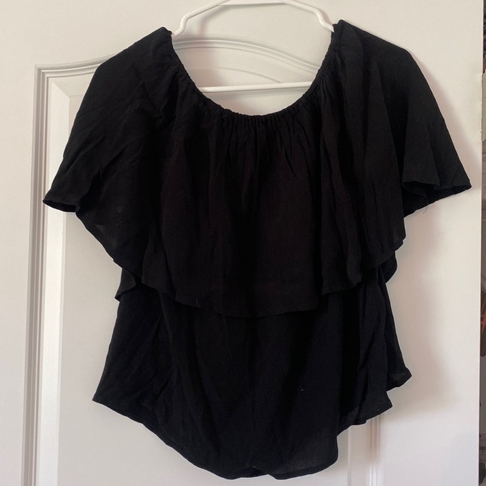 Black Off the Shoulder Blouse